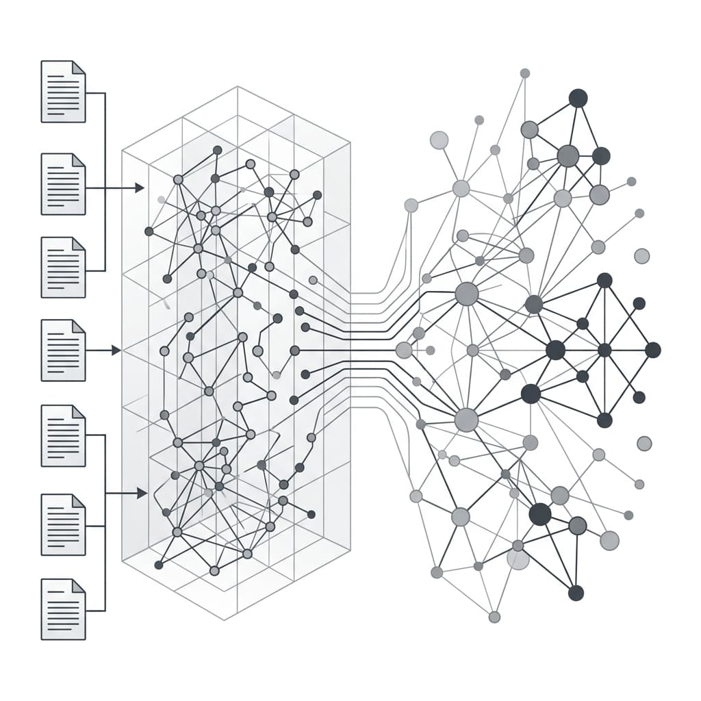 AI processor chip on a dark circuit board representing LLM retrieval architecture